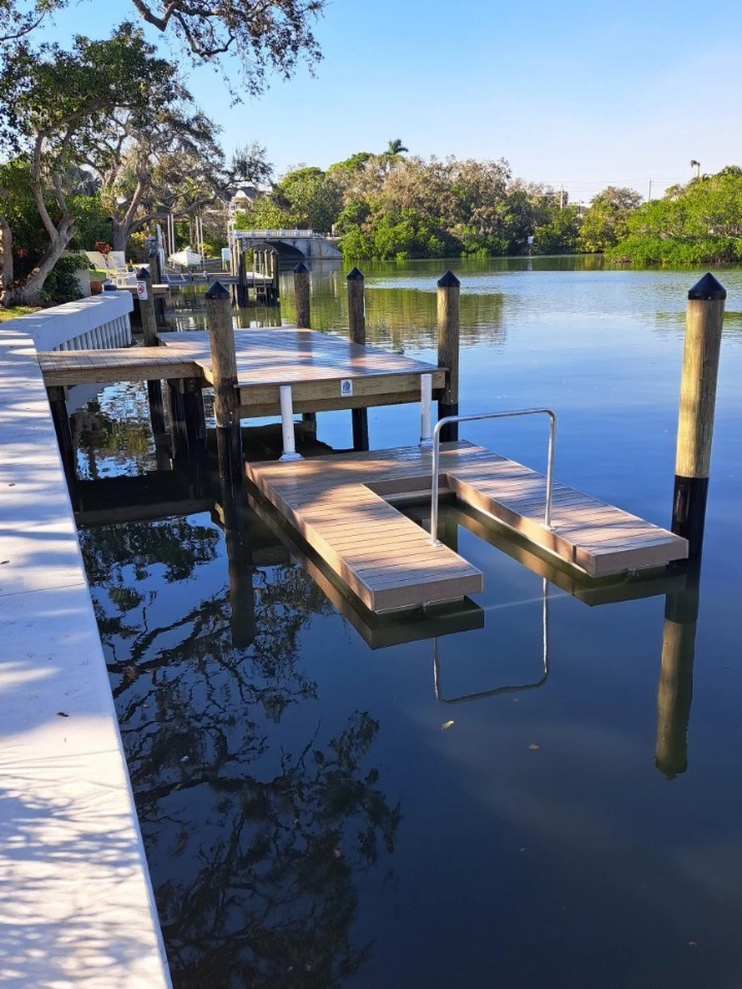 Sarasota Floating Kayak Dock Seawall
