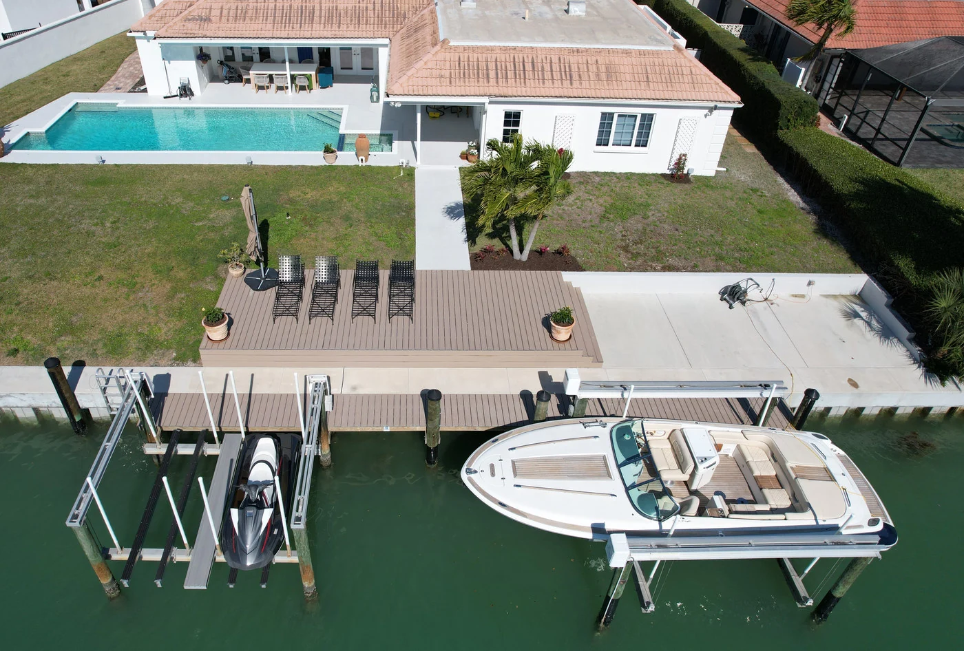 Bird Key Seawall Trex Dock
